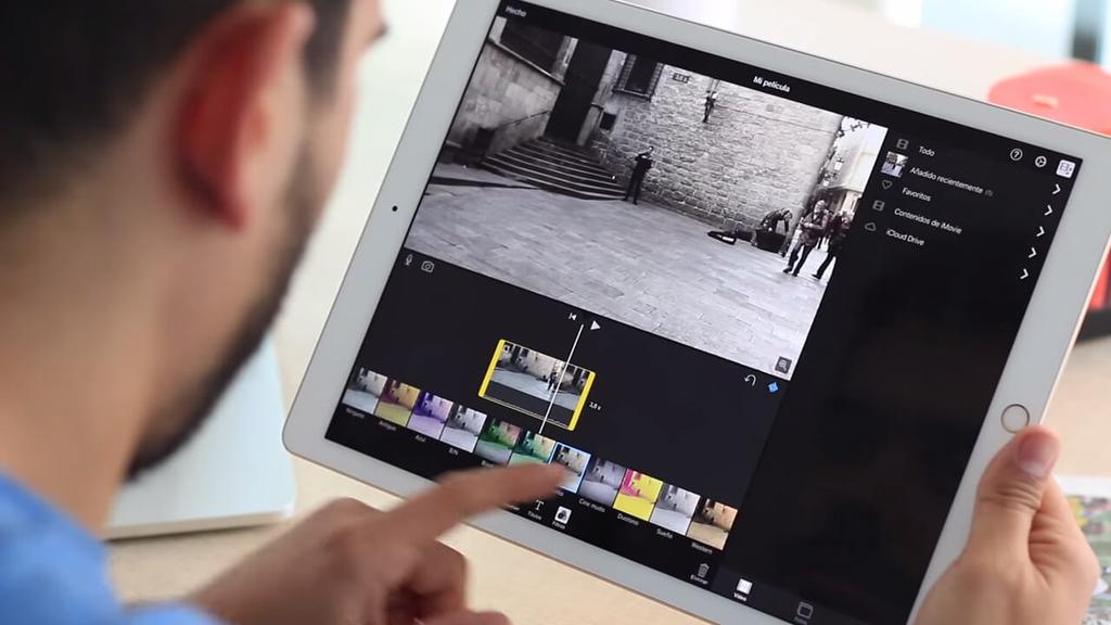 Apple iPad Pro cortando video