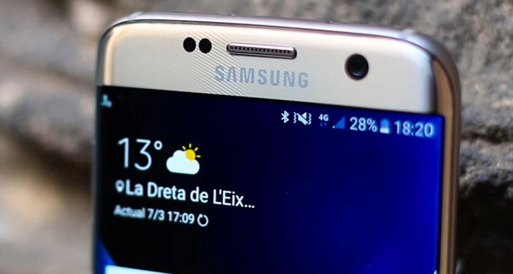 Sensor frontal del Samsung Galaxy S7
