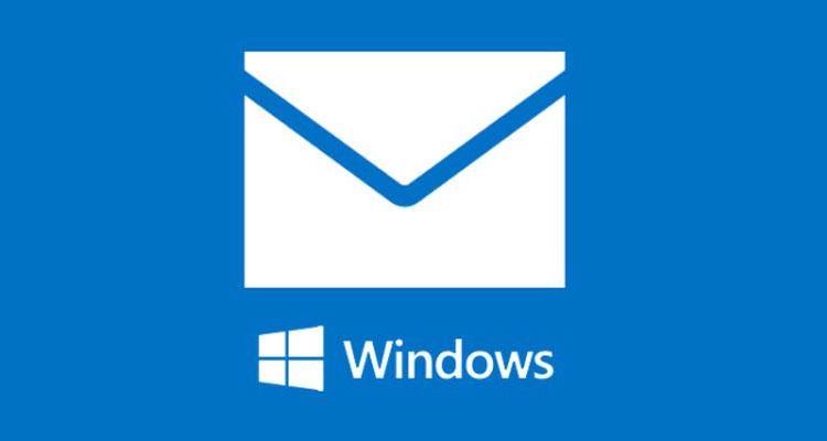 Logotipo de correo de Windows 10
