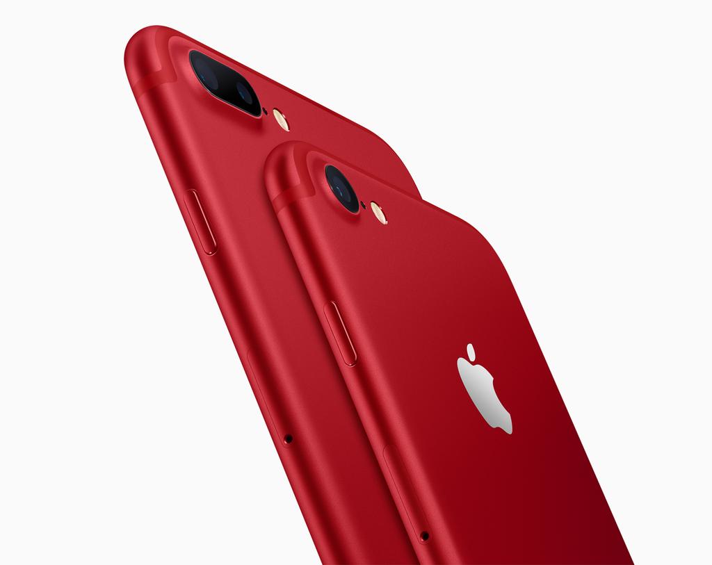 Trasera del iPhone 7 (PRODUCT)RED Special Edition