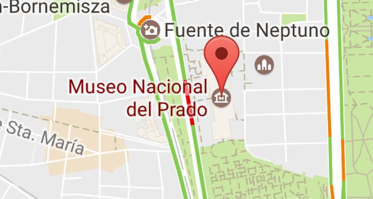 Localización Google Maps Museo del Prado