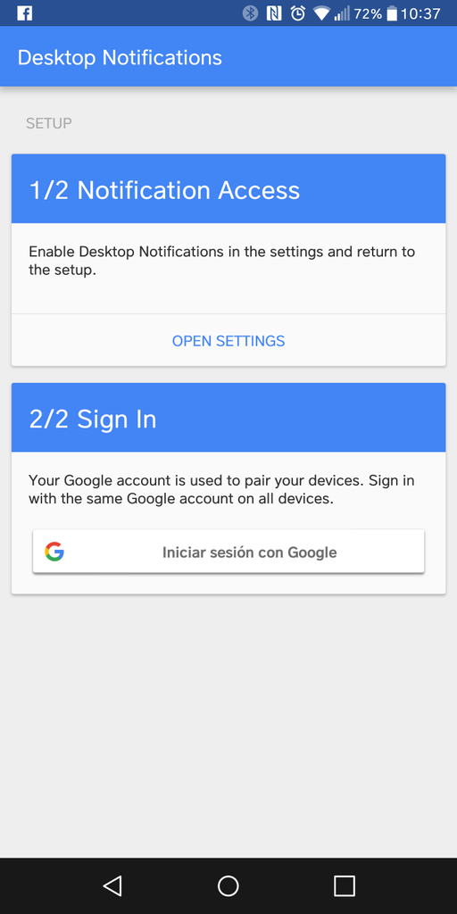 Dar permisos apra notificaciones de Android en tu ordenador