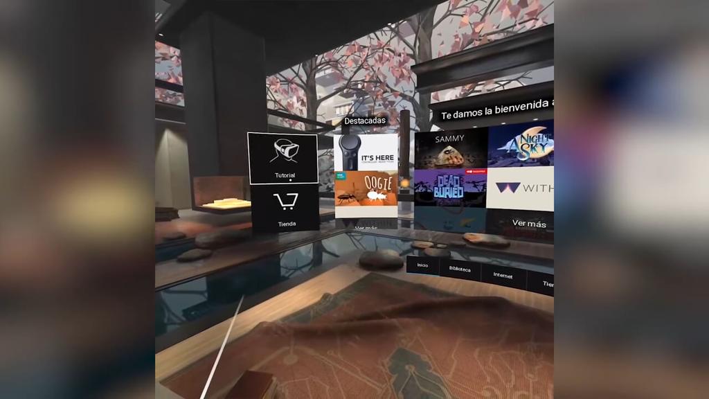 Interfaz de las amsung Gear VR