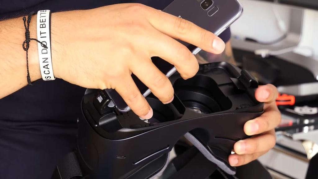 Anclaje de smartphone en el Samsung Gear VR