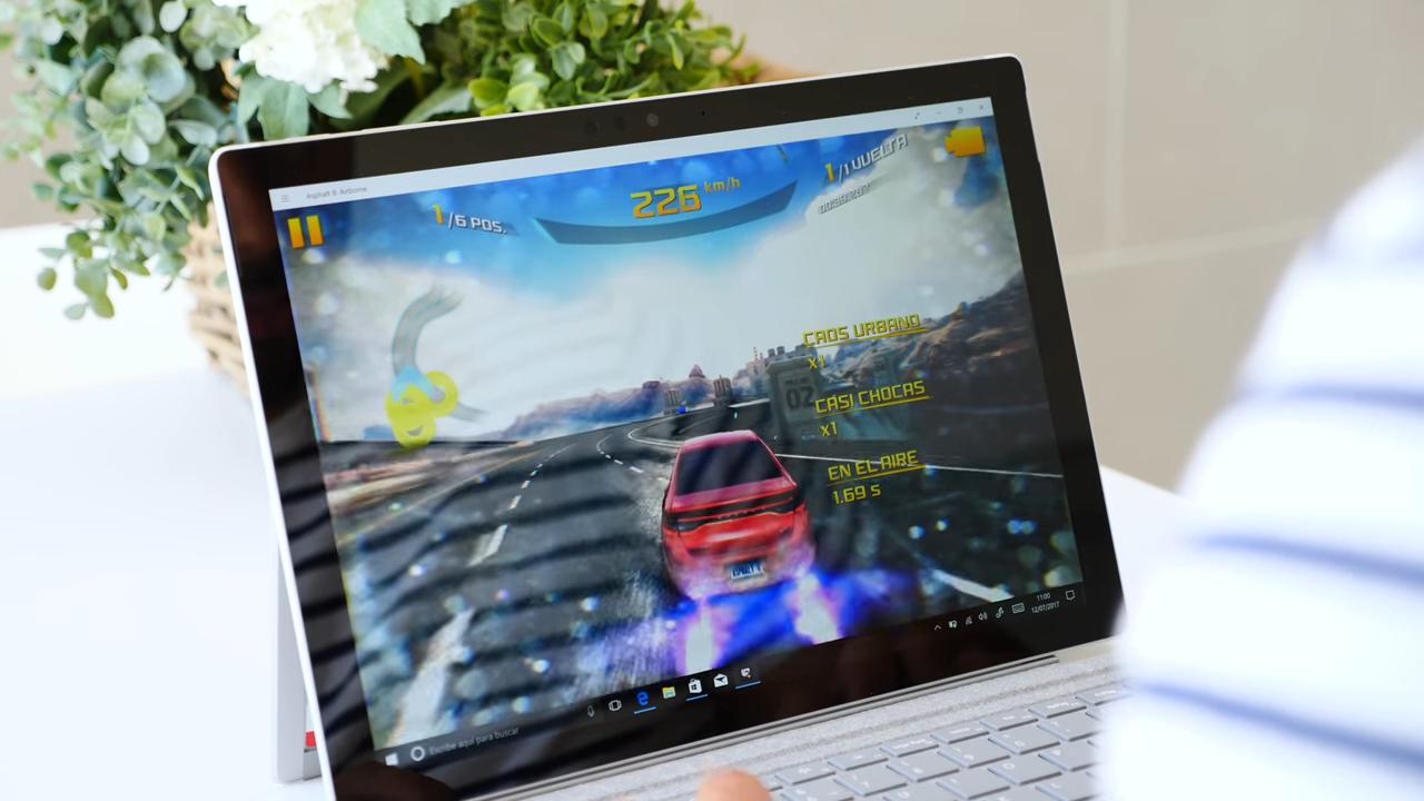 Ejecución de juego Microsoft Surface Pro