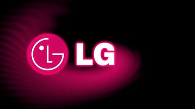 Logotipo de LG con fondo negro