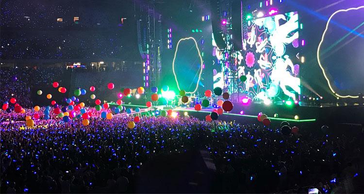 Concierto en directo de Coldplay 2017