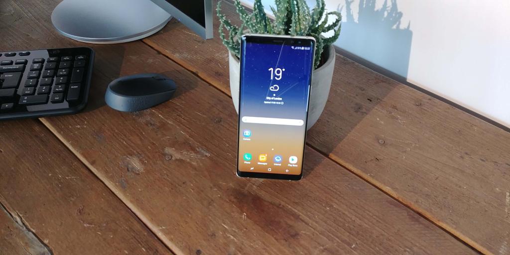 Imagen frontal del Samsung Galaxy Note 8