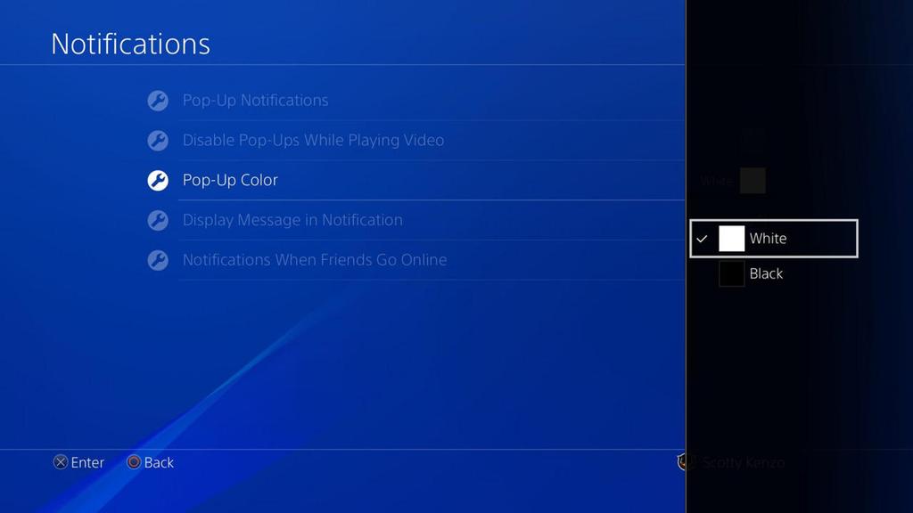 Interfaz de usuarios en PlayStation 4 5.0