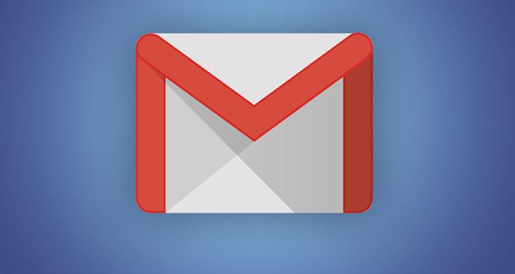 Logo de Gmail con fondo azul