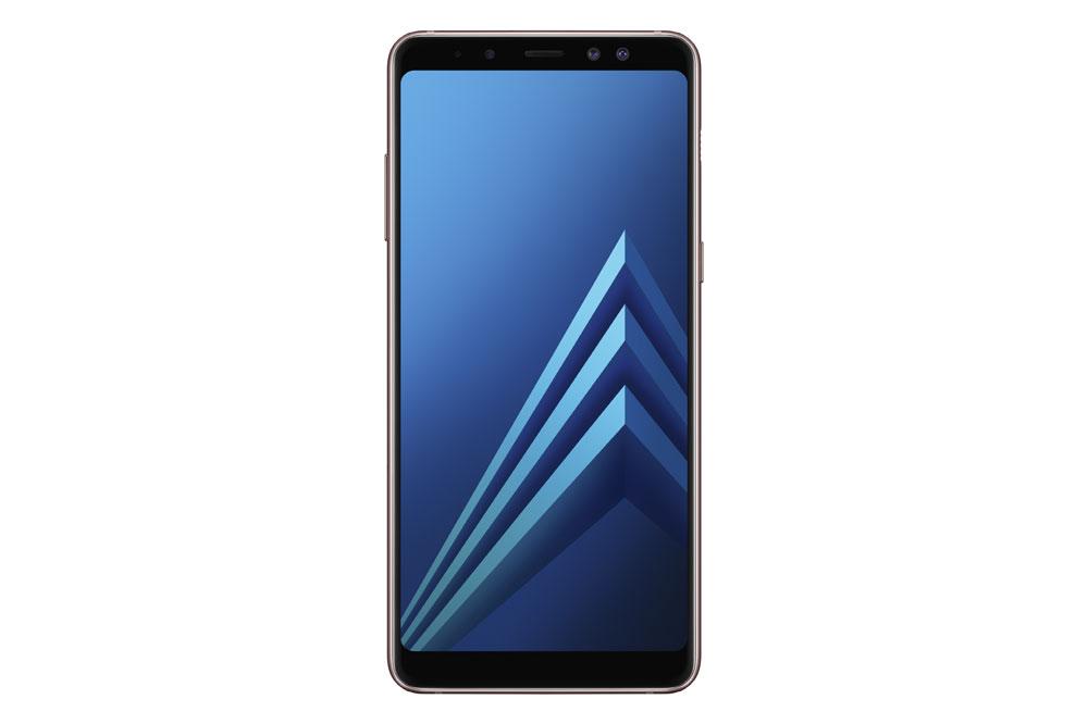 Samsung Galaxy A8 frontal azul