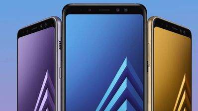 frontal del Samsung Galaxy A8+