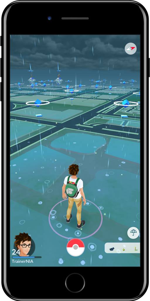 Lluvia en Pokémon GO