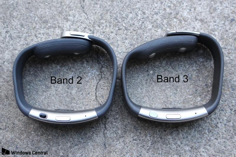 Diseño comparado Microsoft Band 3