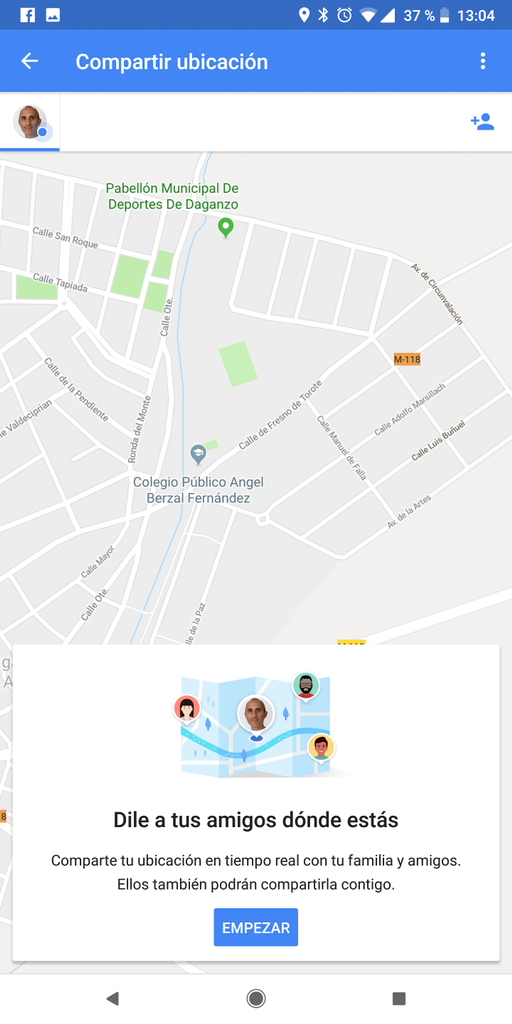 Compartir ubicación con Google Maps