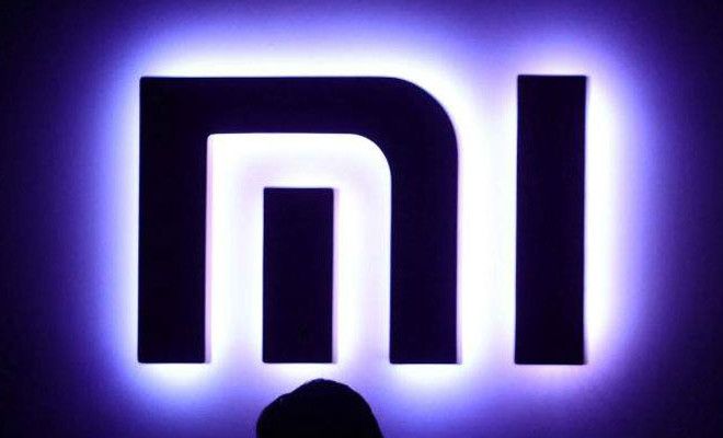 Logo Xiaomi con fondo negro
