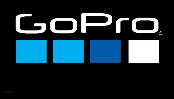 Logo de GoPro con fondo negro