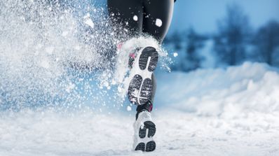 salir a correr con nieve