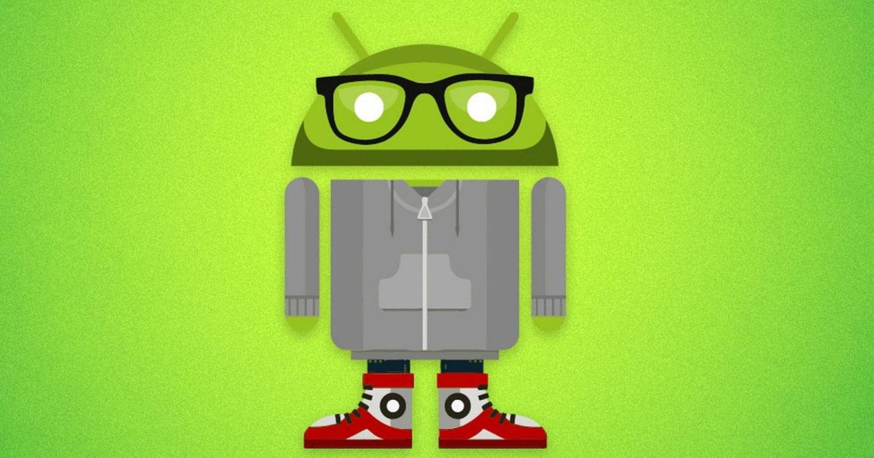 Logotipo de Android con Gafas
