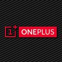 Logotipo de OnePlus con fondo negro