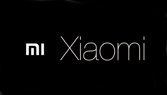 Logotipo Xiaomi con fondo negro