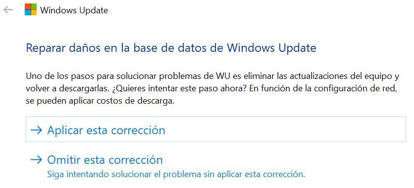 Error localizado al actualizar Windows 10