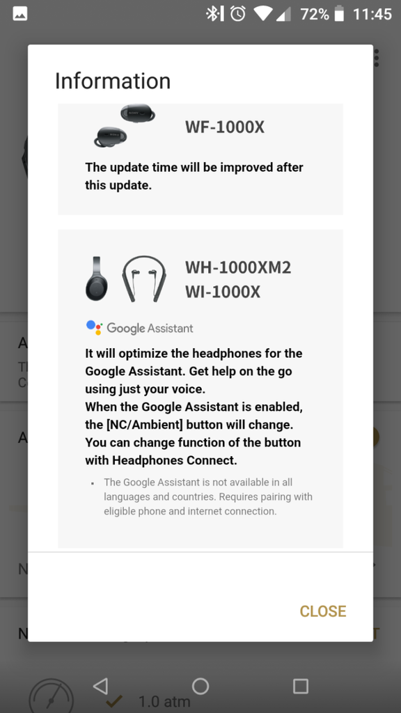 Auriculares Sony actualización Google Assistant