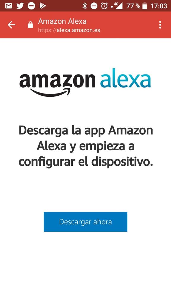 Descarga de aplicación Alexa