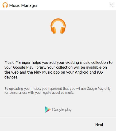 google play music manager for linux