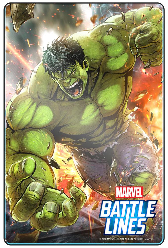 Carta de Hulk en MARVEL Battle Lines