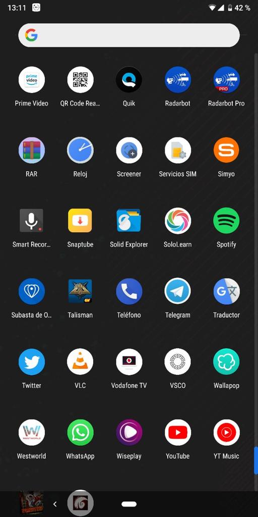 Acceso a las apps con gestos en Android Pie