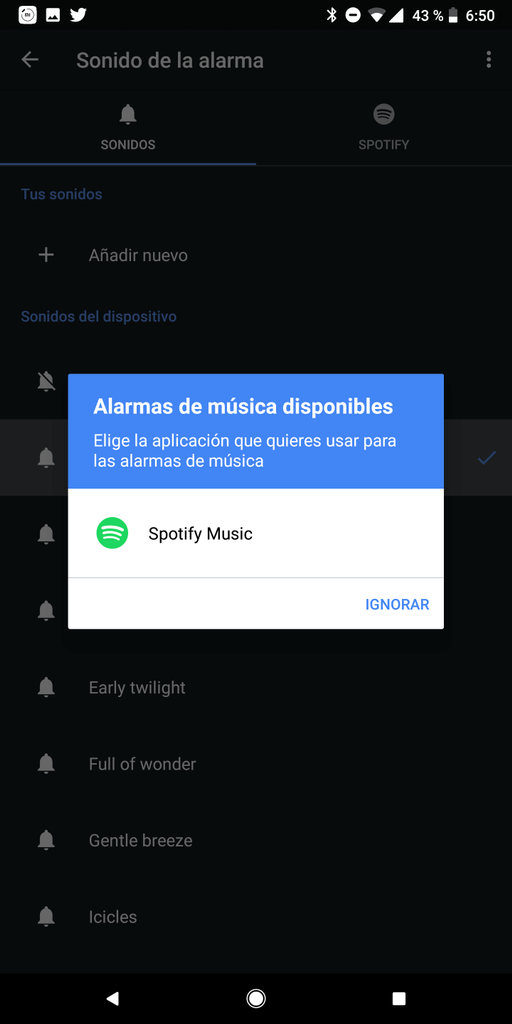 Conectar el reloj de Google con Spotify