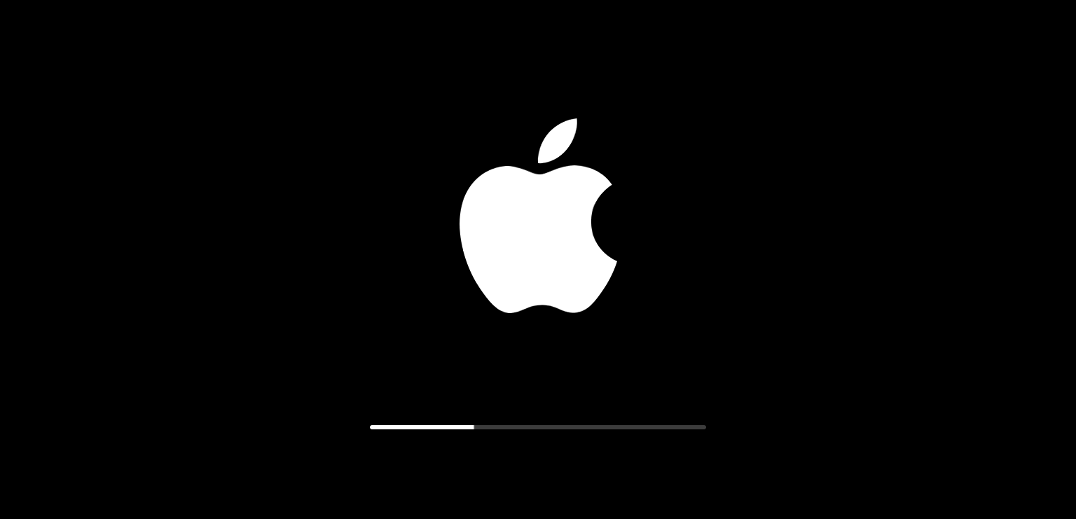 Logo de Apple cargando