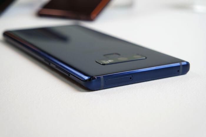 Imagen superior del Samsung Galaxy Note9