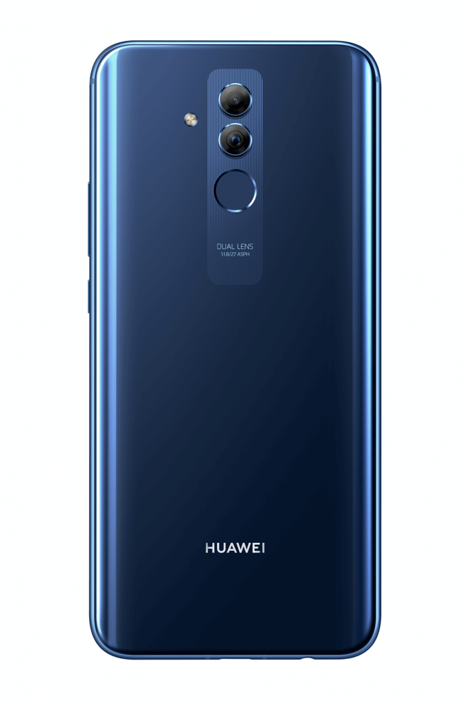 Trasera del Huawei Mate 20 Lite de color azul