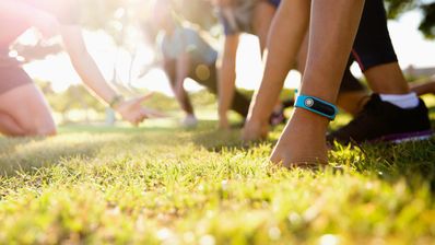 Uso de una pulsera deportiva