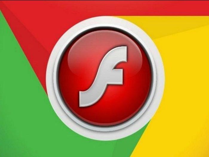 Logotipo de Google Chrome con Flash