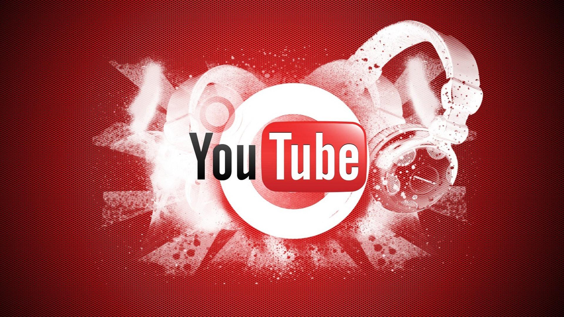 Logotipo de YouTube con fondo rojo