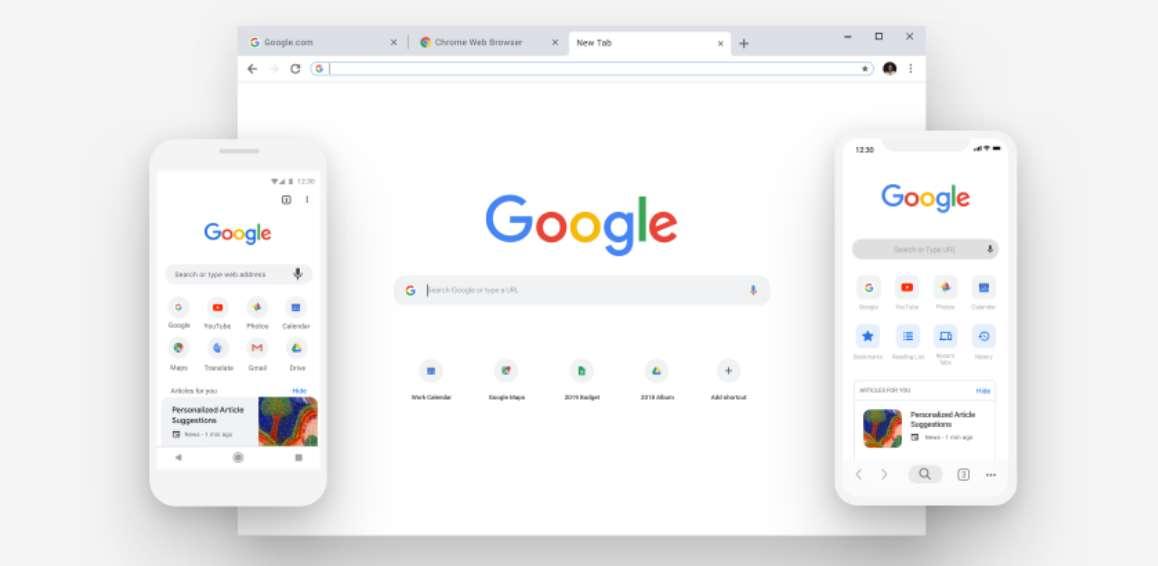 Nuevo aspecto de Google Chrome