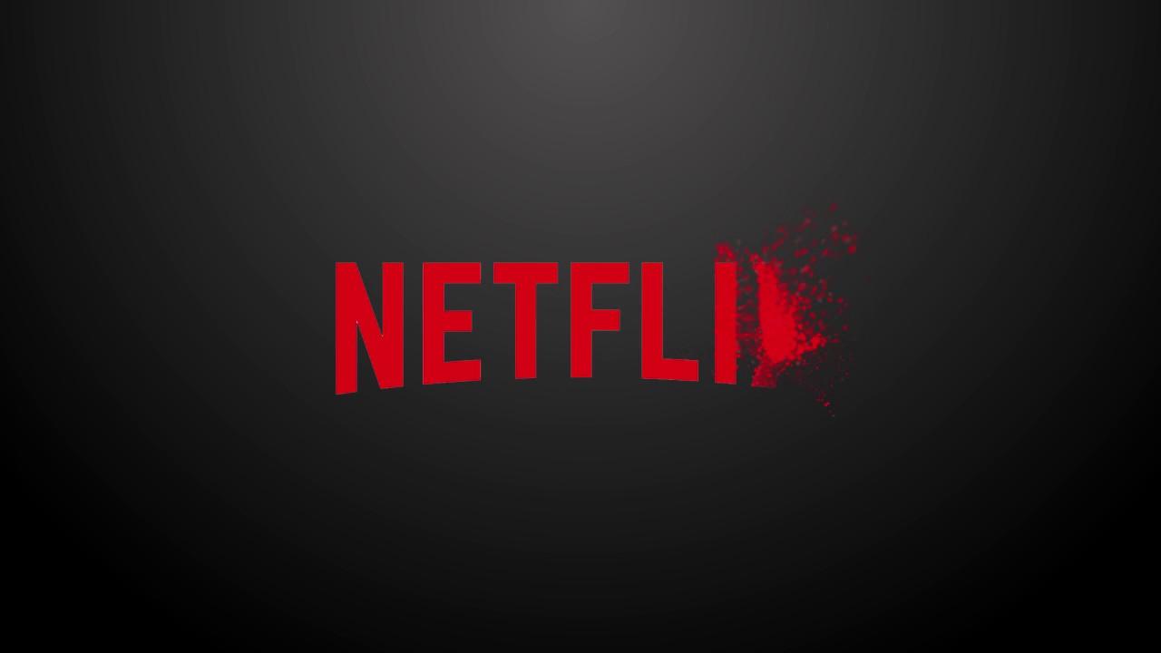 Logotipo de Netflix con fondo negro