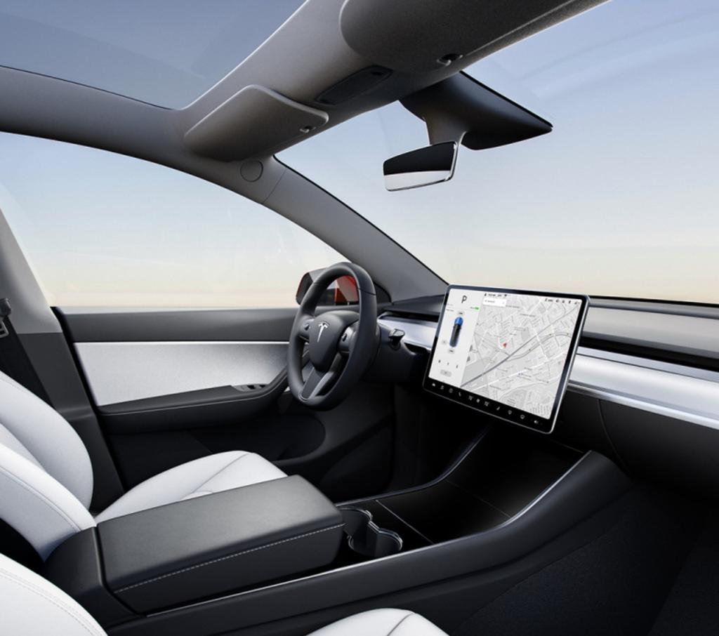 Panel interior del Tesla Model Y
