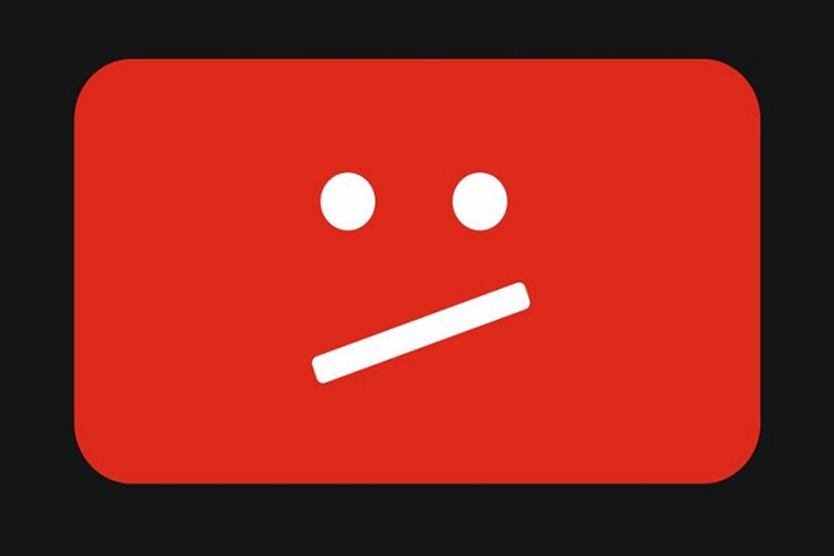 Cara error en logo de YouTube