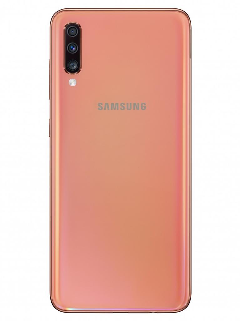 Samsung Galaxy A70 de color coral