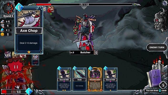 Juego Dark Dungeon Survival: Lophis Fate Card Roguelike