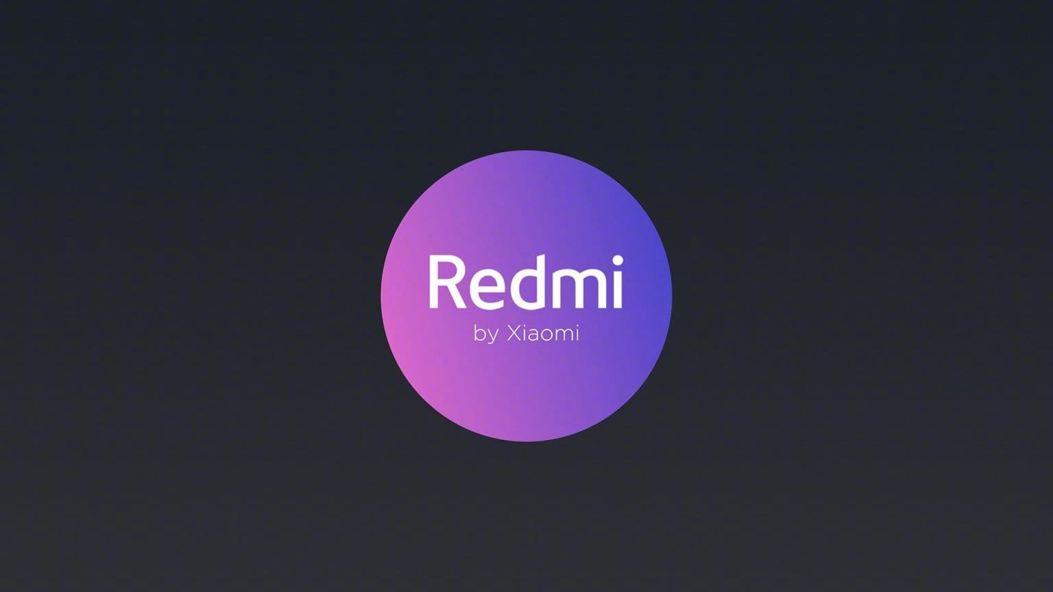 Logotipo de Redmi con fondo negro