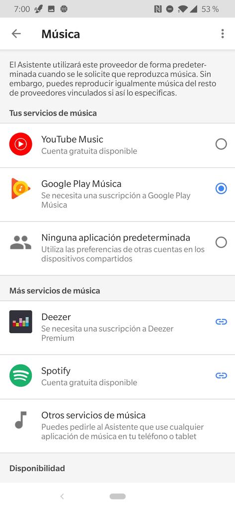 Establecer YouTube Music en Google Home