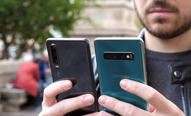Huawei P30 y Samsung Galaxy S10 por detrás