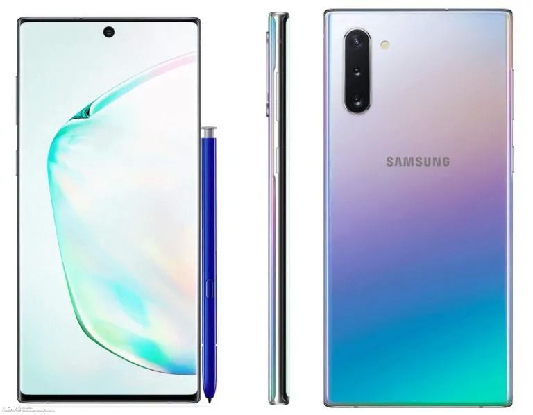 Diseño del Samsung Galaxy Note 10 con S Pen