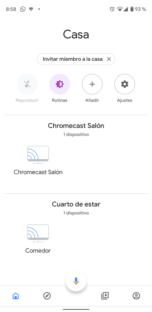 Interfaz Home para Google Chromecast