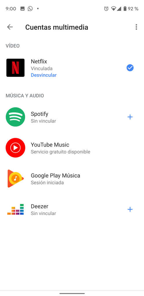 Apps servicios vinculados Google Chromecast